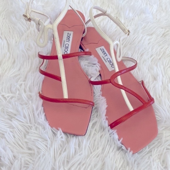 Jimmy Choo Vice coulor-block flat sandal - Picture 6 of 8